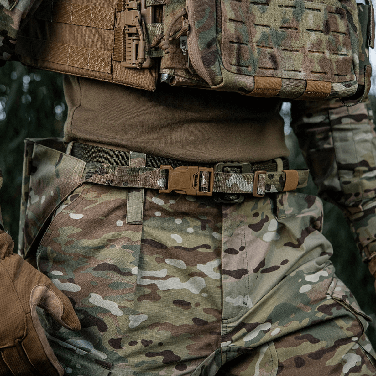 M-Tac Siddeunderlag med Bælte – Multicam til soldater i felten