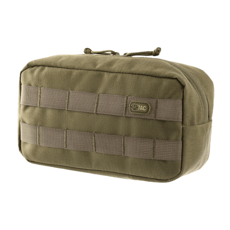 M-Tac Horisontal Utility-väska i slitstarkt Cordura 1000D för flexibel förvaring, idealisk för friluftsliv och MOLLE-system.