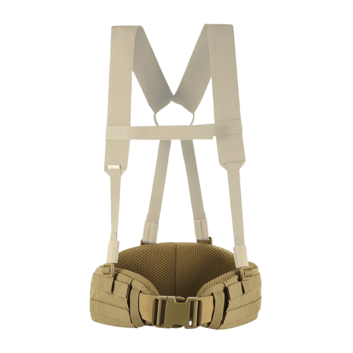 M-Tac War Belt ARMOR set forfra med holdbare Cordura 500D materialer og MOLLE-webbing til taktiske anvendelser.