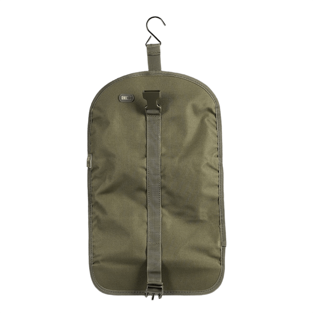 M-Tac Toilettaske i olivengrøn, designet til praktisk opbevaring af personlige hygiejneartikler til rejse og daglig brug.