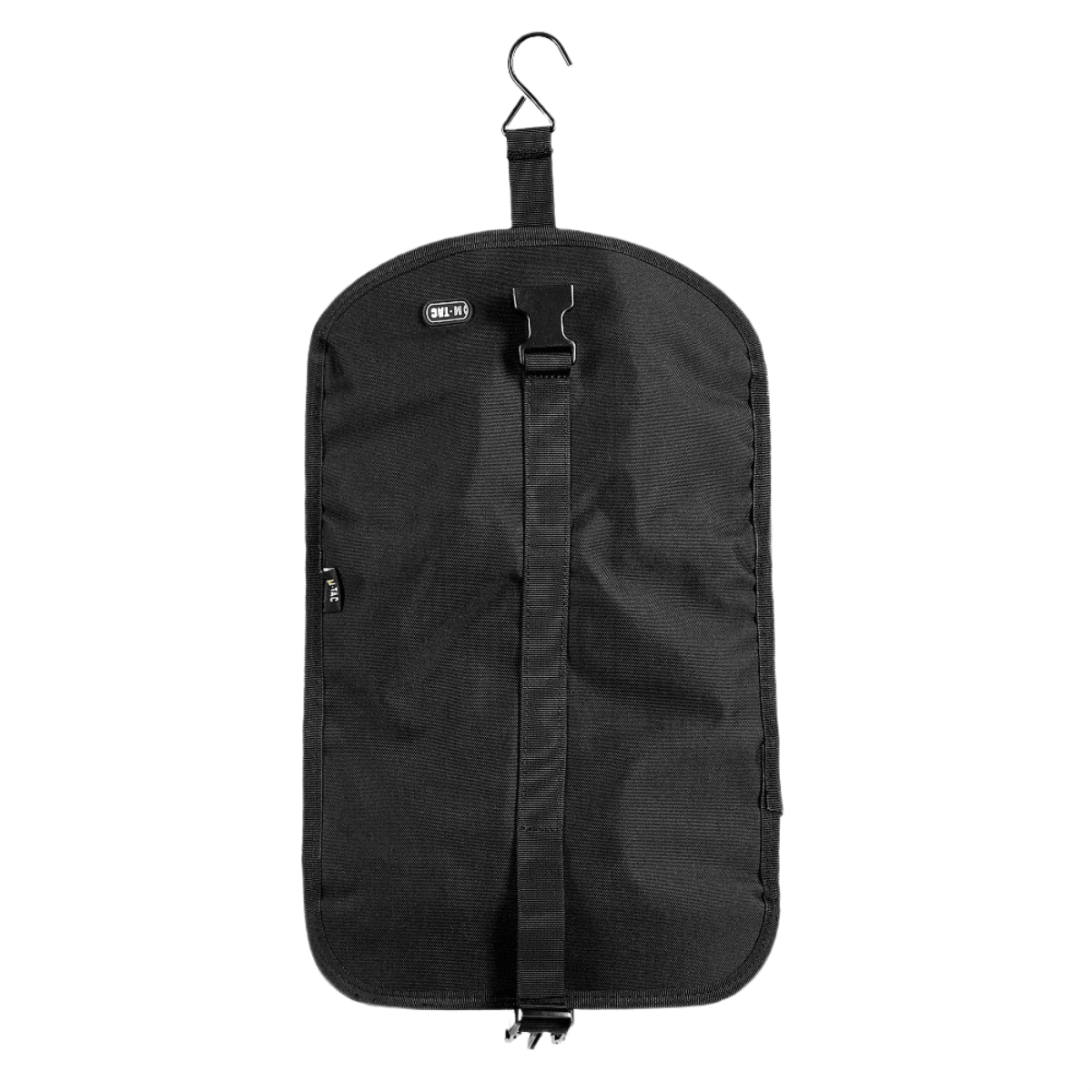 M-Tac Toilettaske i sort materiale, designet til praktisk opbevaring af hygiejneartikler. Ideel til rejser og daglig brug.