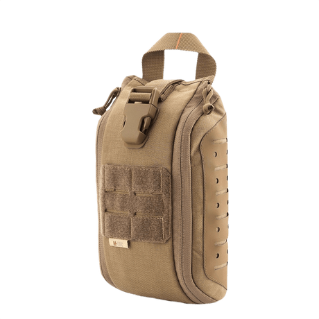 M-Tac Medical Pouch Elite Rip Off - taktisk førstehjælpstaske med lynadgang og organisering, i sandfarve.