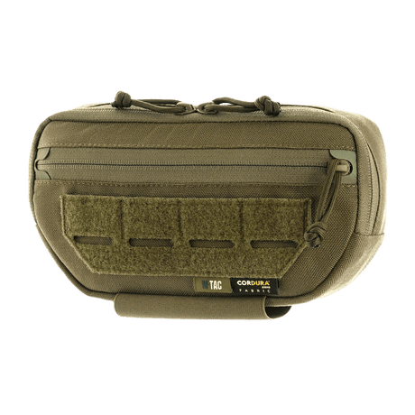 M-Tac Plate Carrier Lower Accessory Pouch Gen.II Elite i slitstarkt Cordura 1000D-material med kardborrefäste och två fack.