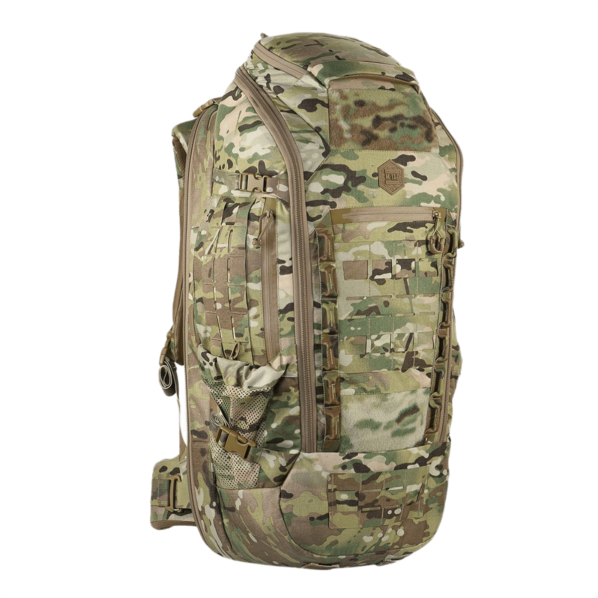 M-Tac Rygsæk Large Gen.IV Elite i slidstærkt Cordura materiale, ergonomisk designet til transport af våben og daglig brug.