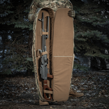 M-Tac Gun Backpack Case 125 cm Gen.II Elite för säker vapentransport i skogen, robust design med taktiska förvaringslösningar