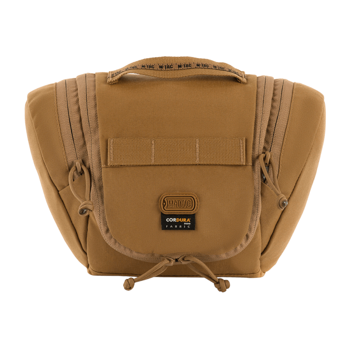 M-Tac Toilettaske Elite Gen.II i sandfarve, designet til opbevaring af hygiejneartikler under rejser, kompakt og praktisk rejsetaske.