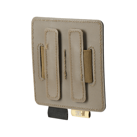 M-Tac Double Mag Pouch Hook Backed Magazine, beige modulärt insatsstycke för två pistolmagasin eller liknande föremål.