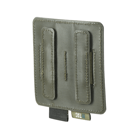 M-Tac Double Mag Pouch Hook Backed Magazine i khaki med Velcro på väskytan, designad för två pistolmagasin.