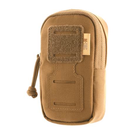 M-Tac PC Utility Pouch Elite i tan Cordura med MOLLE-system, Velcro-panel och dränering, perfekt för småförvaring, 13x6x3 cm