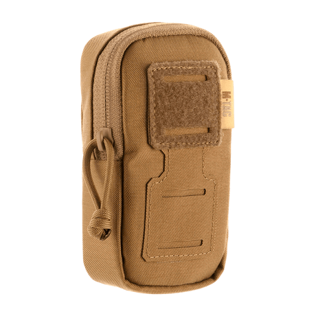 M-Tac PC Utility Pouch Elite i 500D Cordura med MOLLE-interface, 13x6x3 cm, brun med Velcro-panel för patches, dränering i botten
