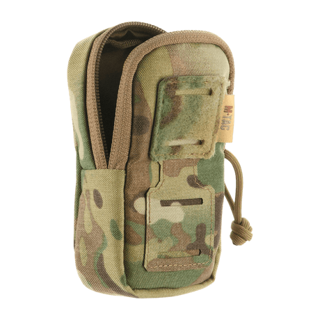 M-Tac PC Utility Pouch Elite i camouflage, mångsidig design med MOLLE-interface och Velcro-panel för patches, perfekt för taktisk användning