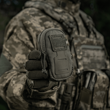 M-Tac PC Utility Pouch Elite med MOLLE-system i taktisk utrustning, Cordura-material, lämplig för småsaker. Perfekt för fältbruk, bottenavrinning ingår