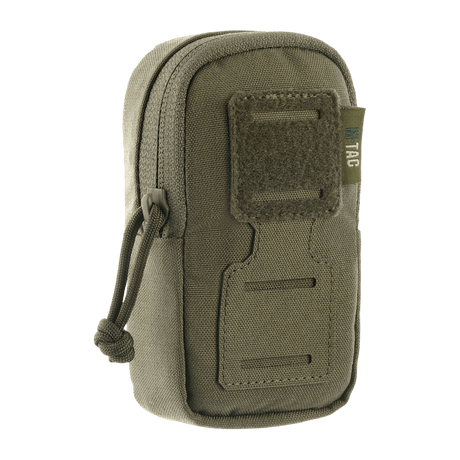 M-Tac PC Utility Pouch Elite i oliv Cordura med MOLLE-interface och Velcro-panel för patches, 13x6x3 cm, bottenavrinning för taktisk användning