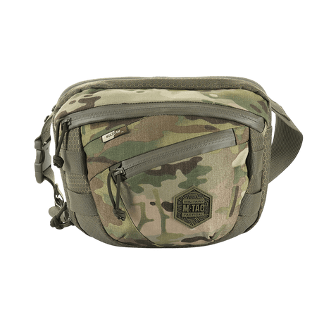 M-Tac Sphaera Hex Hardsling Taske Gen.II Elite i kamouflage, kompakt och funktionell väska med Cordura-tyg och justerbar axelrem.