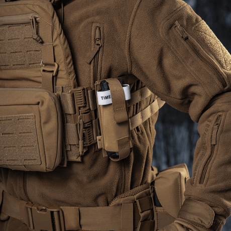 M-Tac elastisk tourniquetficka Molle Gen.III fäst på taktiska västar, effektiv för snabb åtkomst och säker förvaring, 15 x 5 cm, Cordura