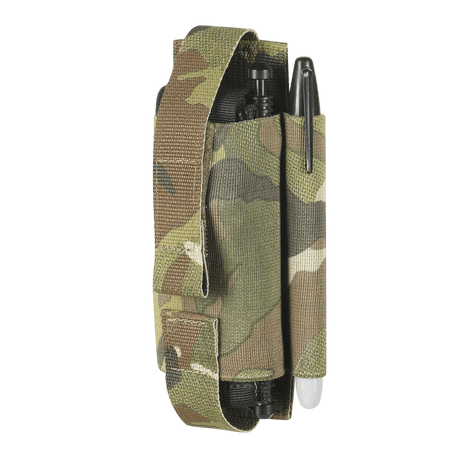 M-Tac elastisk tourniquetficka Molle Gen.III i kamouflage med pennhållare och elastisk rem