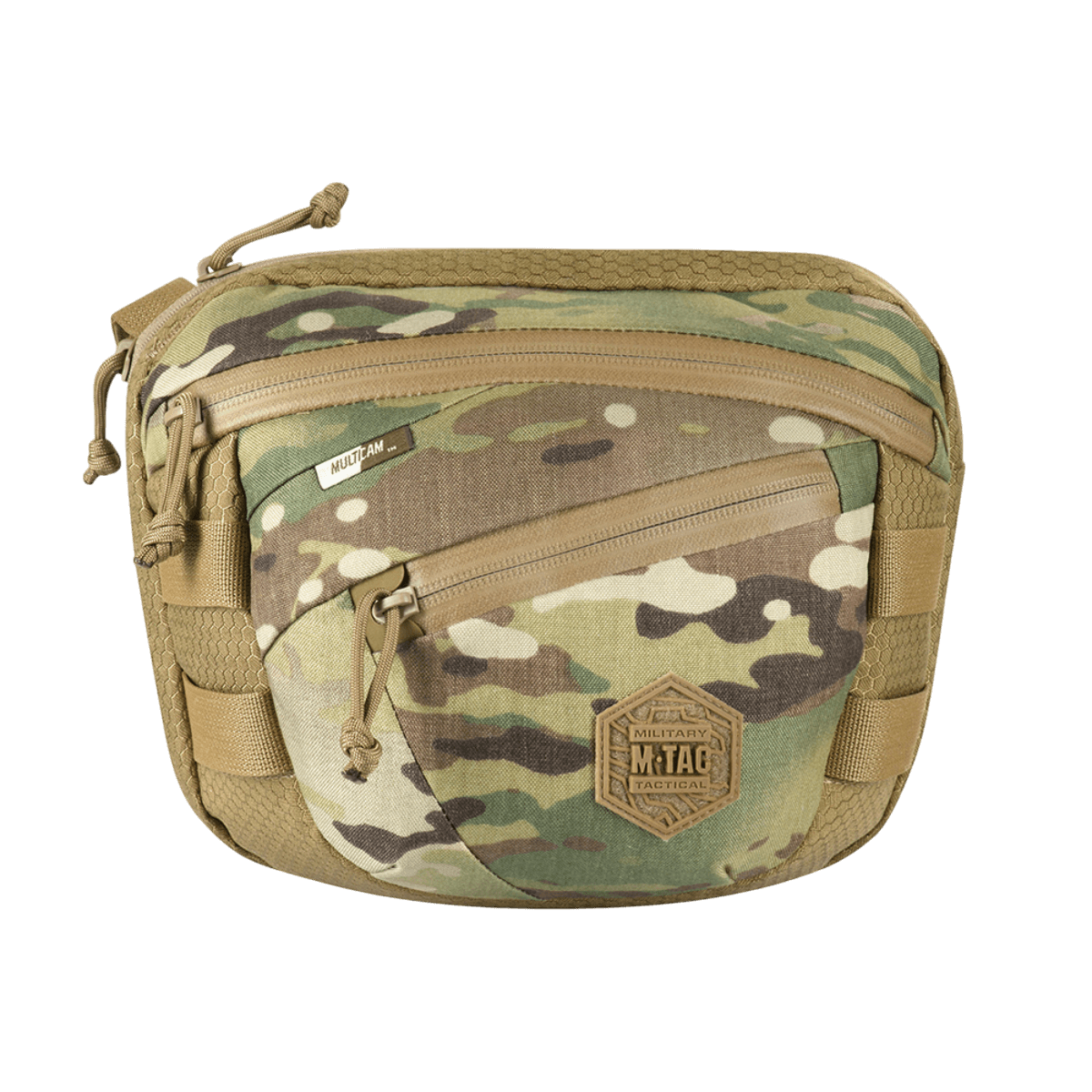 M-Tac Sphaera Hex Hardsling Taske Gen.II Elite i camouflage med justerbar rem, Cordura-materiale og skjult våbenbæringsfunktion.