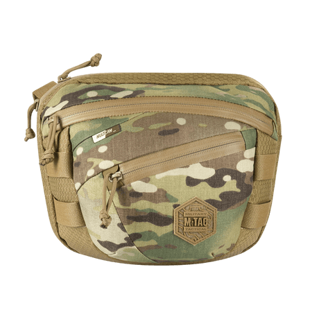 M-Tac Sphaera Hex Hardsling Taske Gen.II Elite i kamouflage med justerbar rem, Cordura-material och dold vapenbärningsfunktion.