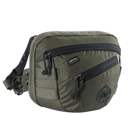M-Tac Sphaera Hex Hardsling-väska Gen.II Elite, kompakt Cordura-väska med justerbar rem och dragkedjefack för daglig användning.