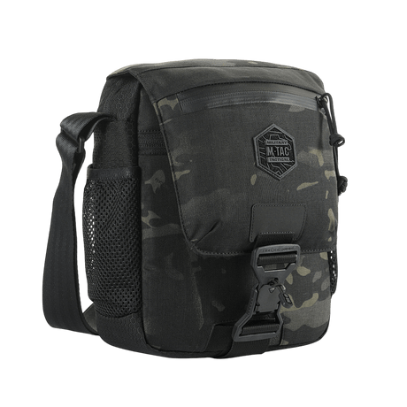 M-Tac Satellite Magnetväska Elite Hex i Cordura med justerbar rem och magnetisk Fidlock-låsning, kamouflage-design för dold bärning.