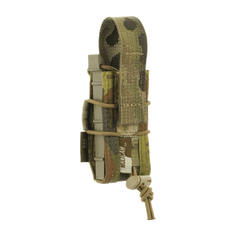 M-Tac Pistol Mag Pouch Gen.3 i Cordura 500D, designad för Glock, montering via MOLLE, idealisk för multitools och taktiska lampor.