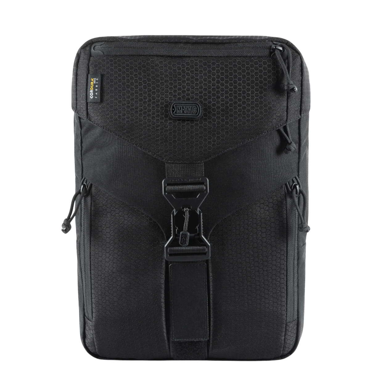 M-Tac Magnet XL Taske Elite Hex i sort med FidLock låsesystem og Velcro-panel. Perfekt til sikker opbevaring og hurtig lukning.