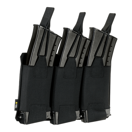 M‑Tac Elastisk Triple Magazine Pouch Elite för förvaring av tre AK/AR-magasin i lätt och kompakt design med MOLLE Laser Cut.