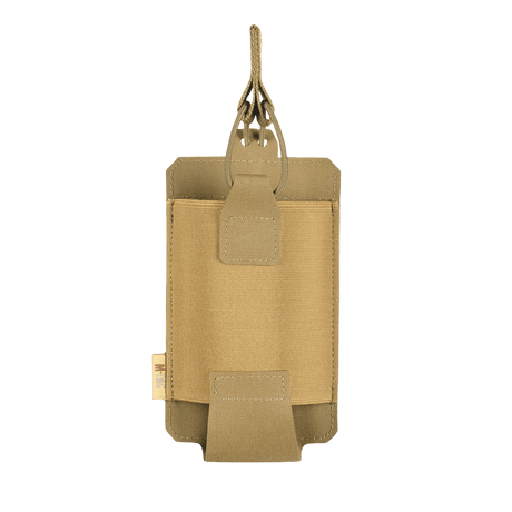 M-Tac Elastisk Single Magazine Pouch Elite i Cordura 500D-material, designad för AK/AR-magasin med MOLLE-kompatibilitet.