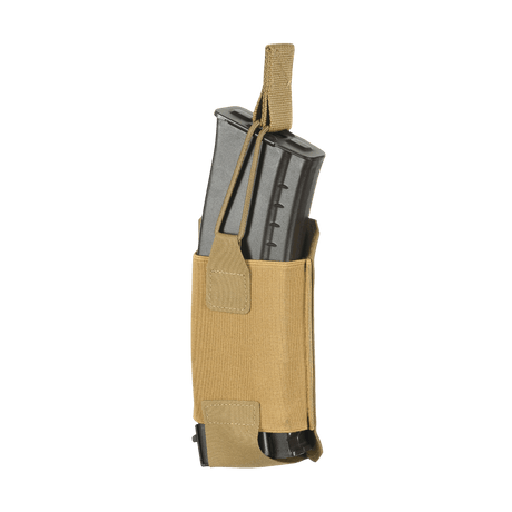 M-Tac Elastisk Single Magazine Pouch Elite, kompakt och funktionell hållare för AK/AR-magasin, Cordura 500D, MOLLE-kompatibel.