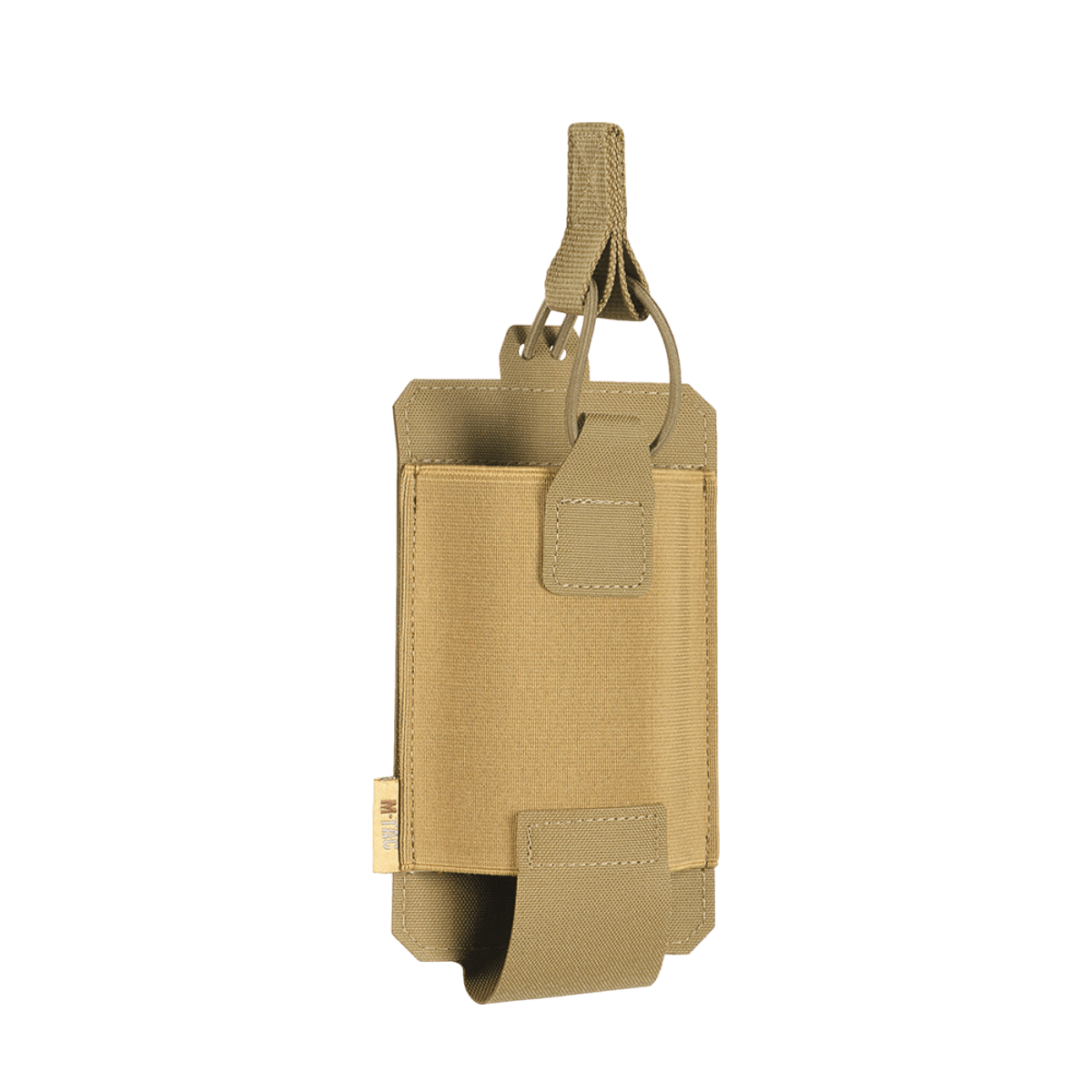 M‑Tac Elastisk Single Magazine Pouch Elite i Cordura 500D, kompatibel med MOLLE Laser Cut, beige design