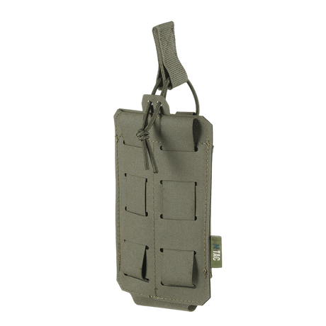 M‑Tac Elastisk Single Magazine Pouch Elite för AK/AR-magasin, tillverkad av Cordura 500D, kompatibel med MOLLE Laser Cut-monteringssystem.