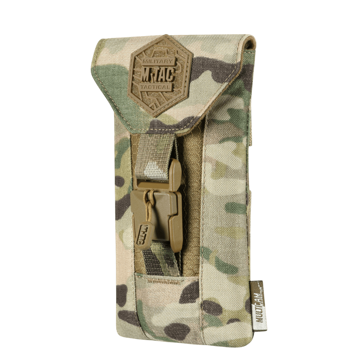M-Tac Smartphone Lomme Elite Large Hex i camouflagedesign til sikker opbevaring af smartphones, lavet af slidstærkt CORDURA HEX.