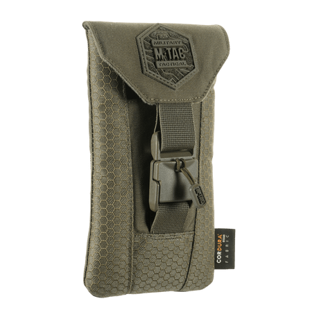M‑Tac Smartphone Pouch Elite Large Hex i Cordura-material med magnetiskt WJ-spänne för smartphones upp till 6,5 tum.