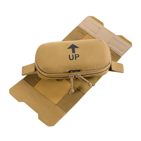 M-Tac Horizontal Medical Pouch Elite i Cordura 500D med YKK AquaGuard-dragkedja och avtagbar organizer, idealisk för första hjälpen i fält.