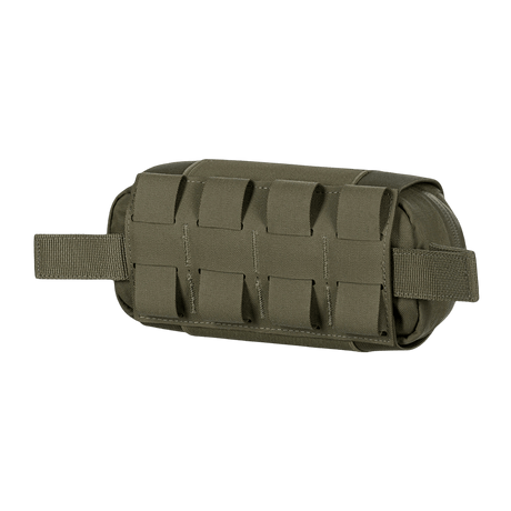 M-Tac Horizontal Medical Pouch Elite i grön Cordura 500D med YKK AquaGuard vattentät dragkedja, idealisk för militär första hjälpen.
