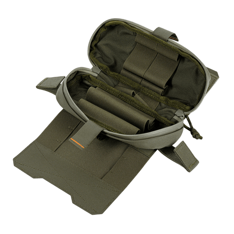 M-Tac Horizontal Medical Pouch Elite med öppen organizer och paracord-loop, idealisk för första hjälpen, vattentät, tillverkad av Cordura 500D.