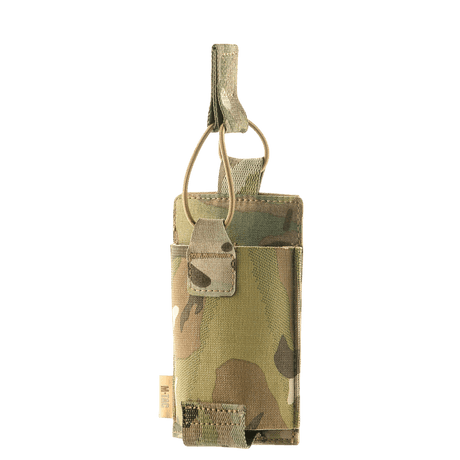 M-Tac elastisk ficka för 1 magasin Elite Cordura i multicam, designad för säker magasinhållning, galleri position 1.