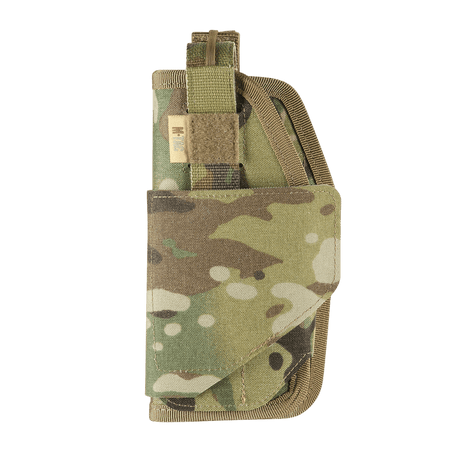 M-Tac universal taktiskt hölster Elite Vänster i laminerad Cordura 500D med NIJ-certifiering och justerbar passform, galleri position 1.