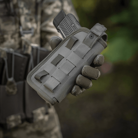 M-Tac universal taktiskt hölster Elite Vänster i laminerad Cordura 500D med justerbar storlek och NIJ-certifiering, galleri position 1.