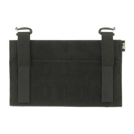 M‑Tac Front Panel för Cuirass QRS, kompakt frontpanel med MOLLE-system och Woojin-krokar, för militärt bruk.
