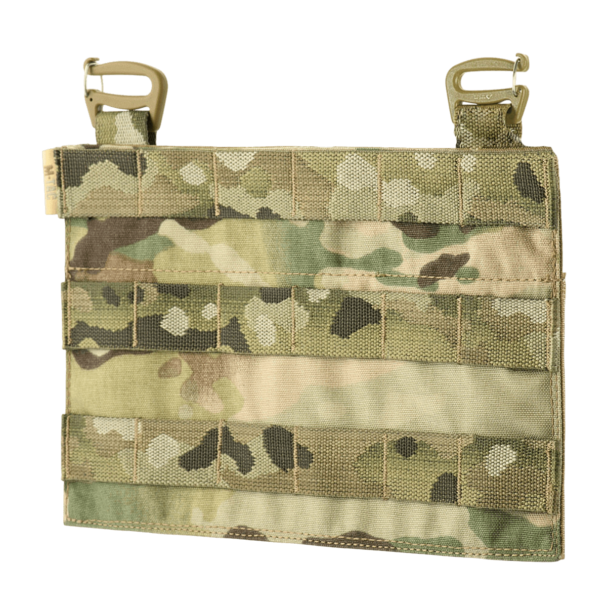 M‑Tac Front Panel til Cuirass QRS i camouflage, let og kompakt design med MOLLE-system, ideel til militært brug.