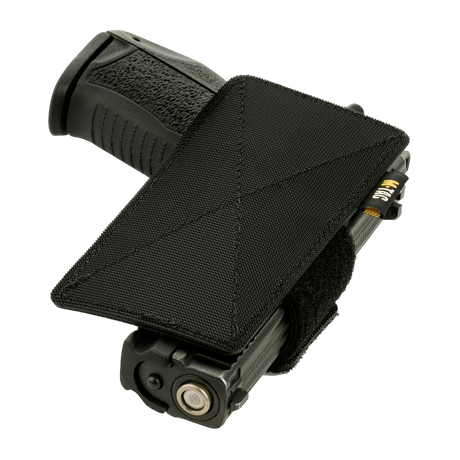 M-Tac Hylster-Insert Light för dold bäring av pistoler, svart justerbar design med velcrorem för säkring och snabb åtkomst.