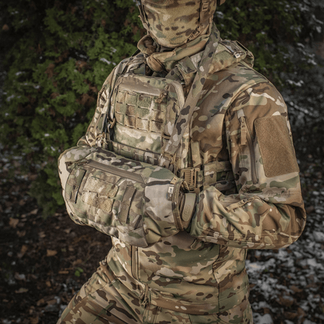 M-Tac Taktisk Handvärmare Elite i kamouflagemönster och robust Cordura 500D, perfekt för kallt väder och friluftsliv
