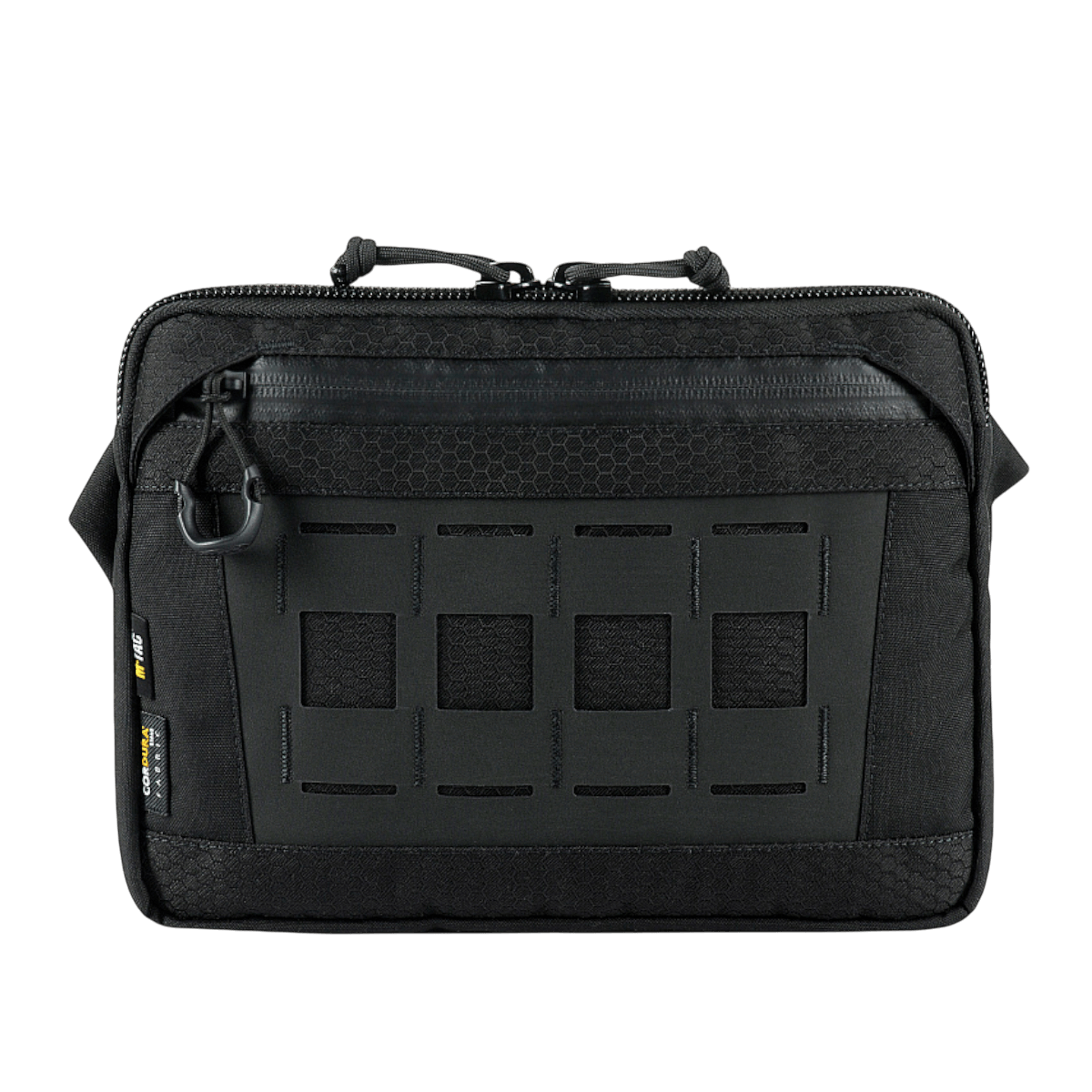 M-Tac Admin Taske Elite i sort, lavet af slidstærk Cordura 500D og Hex med YKK og Woojin lynlåse for høj kvalitet og holdbarhed.