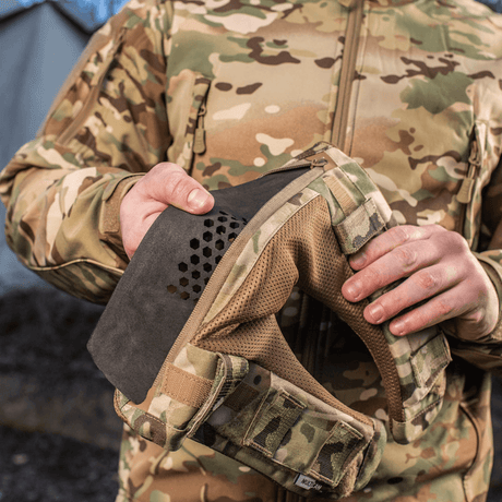 M-Tac axelpad till Plate Carrier Cuirass QRS i slitstarkt Cordura och 3D-mesh för ökad komfort och ventilation