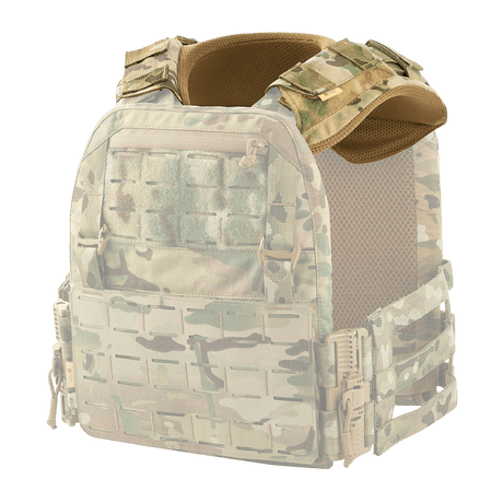M-Tac axelkudde till Plate Carrier Cuirass QRS i slitstark Cordura med 3D-meshpaneler för ökad komfort och ventilation.