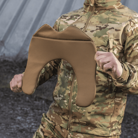 M-Tac axelkudde till Plate Carrier Cuirass QRS i slitstark Cordura, för bättre viktfördelning och komfort.