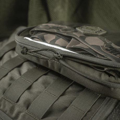 M-Tac Utility Organizer Slim Elite til sikker opbevaring, slidstærk Cordura 500D med gennemsigtig PVC-folie og indre Velcro-væg.