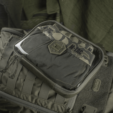 M-Tac Utility Organizer Slim Elite til EDC-kit, ergonomisk design, holdbar Cordura 500D, organiser i PVC-folie, Velcro indvendig væg.