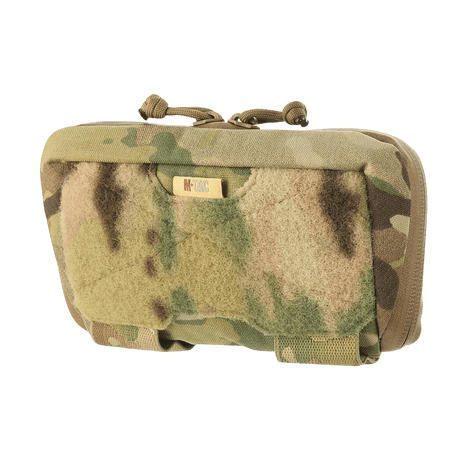 M-Tac Admin Pung Elite, praktisk organiserare i slitstark Cordura 500D med MOLLE-system och vattentät dragkedja, kamouflagemönster.